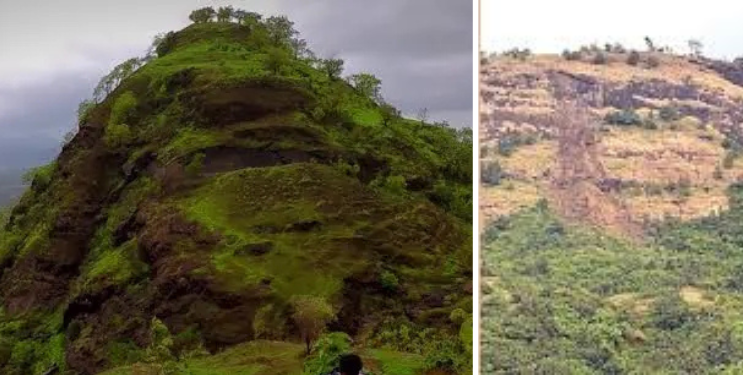 कर्जतमधील भिवगड किल्ल्याचा भाग कोसळला