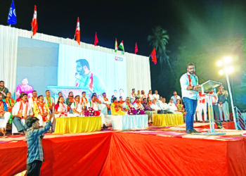 उरणमध्ये महाविकास आघाडीच्या शिलेदारांची दणक्यात सभा