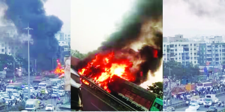 पुण्याच्या नवले पुलावर भीषण अपघात; सात जणांचा मृत्यू