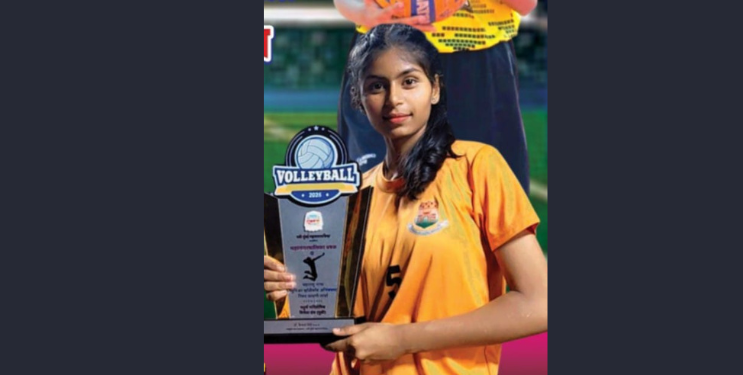 व्हॉलीबॉल स्पर्धेसाठी लक्ष्मीची निवड