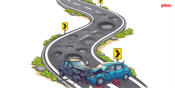 रायगड जिल्ह्यातील रस्त्यांना अपघातांचे ग्रहण