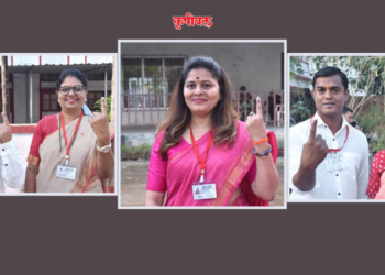 उमेदवारांनी बजावला मतदानाचा हक्क