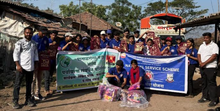 दांडवाडी येथे पर्यावरणीय, सामाजिक उपक्रम