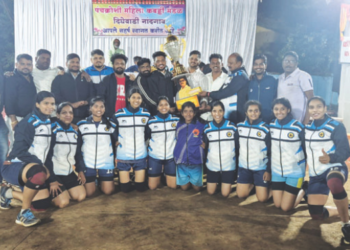 दिघेवाडी महिला कब्बडी स्पर्धेत भिल्लेश्वर किहीम प्रथम