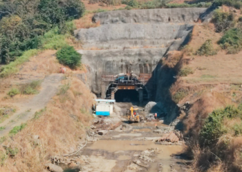 पनवेल- कर्जत रेल्वे मार्गावर वांजळे बोगद्याचे काम अंतिम टप्प्यात