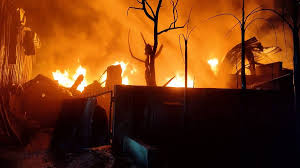 तळोजा एमआयडीसीतील अगरबत्ती कारखान्याला भीषण आग