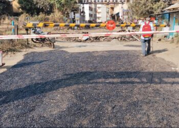 नेरळ फाटक दुरुस्तीचे काम प्रगतीपथावर