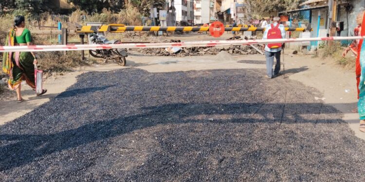 नेरळ फाटक दुरुस्तीचे काम प्रगतीपथावर