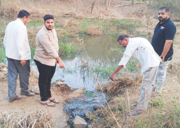 एआय युनिव्हर्सिटीच्या सांडपाण्याने शेतजमीन बाधित