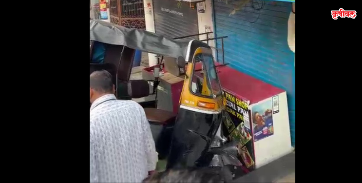 पनवेल रेल्वे स्टेशनकडे जाणाऱ्या रस्त्यावर भीषण अपघात; एकाच मृत्यू