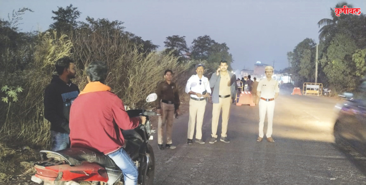 नवीन वर्षाच्या पूर्वसंध्येला पोलिसांचा शिस्तीचा दणका