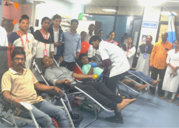 रक्तदान शिबिरास उत्स्फूर्त प्रतिसाद