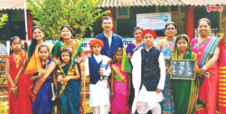 नवघर शाळेत ‘लेक शिकवा अभियान’