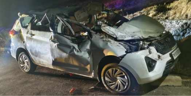 कन्नड घाटात भीषण अपघात; तिघांचा जागीच मृत्यू