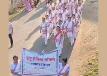 राष्ट्र सेविकांचे पथसंचलन उत्साहात