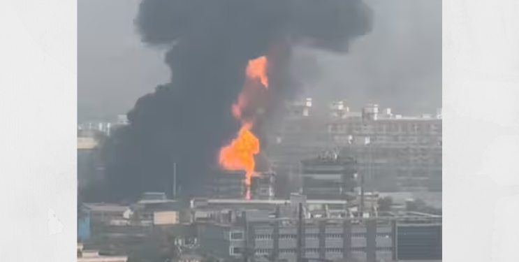 महापे एमआयडीसीतील कंपनीत भीषण आग