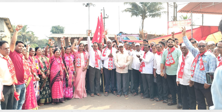 रामराजमध्ये शेकापच्या प्रचाराचा धमाका