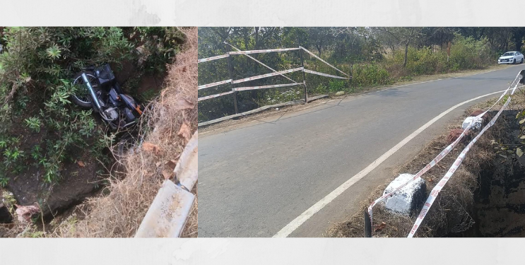 करचुडे गावाजवळील पुलावर पुन्हा अपघात