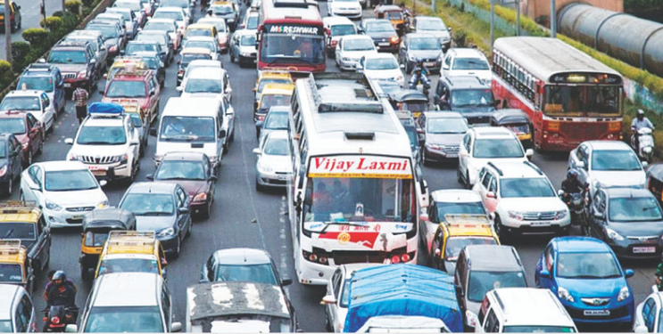 एक्स्प्रेस वेवर वाहतुकीचा खोळंबा