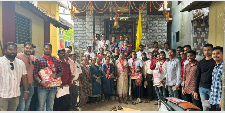 रायवाडीत शेकापची प्रचारात आघाडी