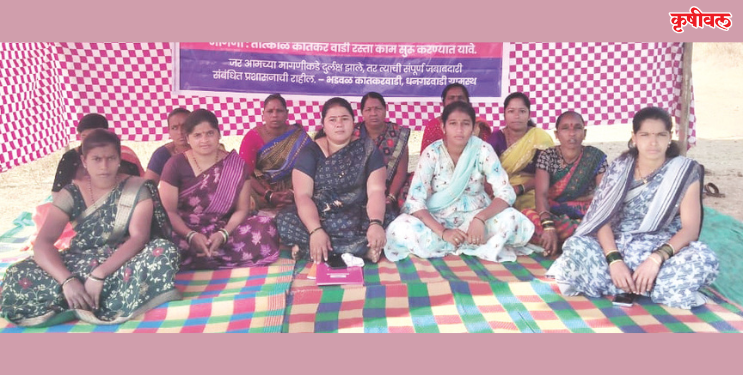 धनगरवाडीतील रस्त्याचे काम सुरू