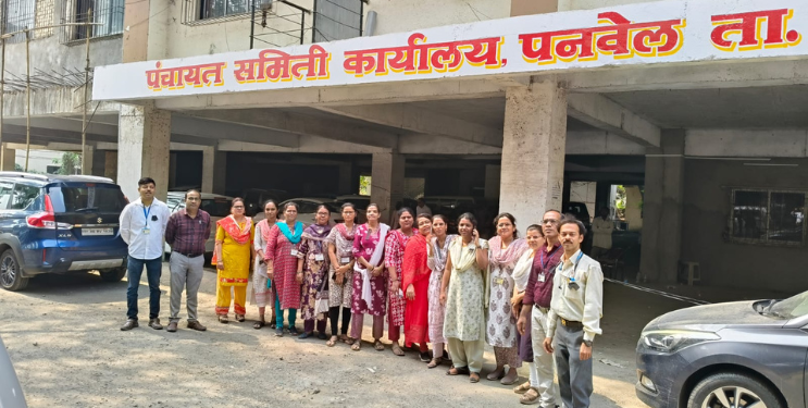 पनवेलमधील सरकारी कर्मचारी रस्त्यावर