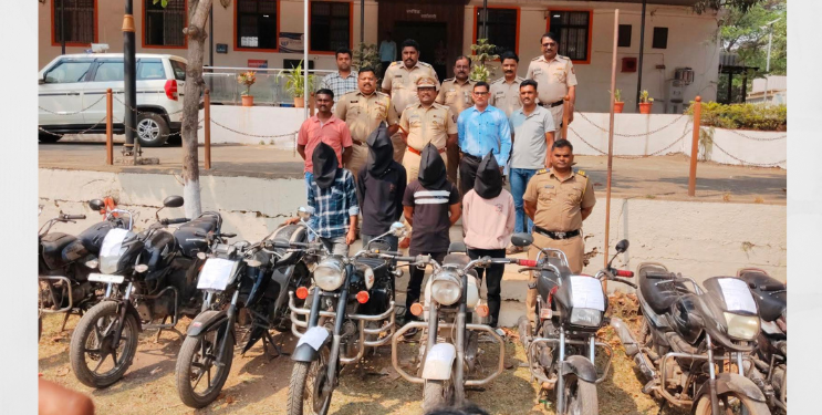 दुचाकी चोरी करणारी टोळी गजाआड