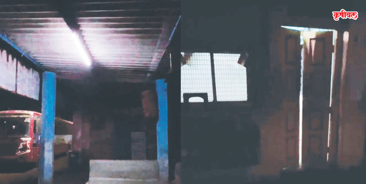 एसटी स्थानकात एकच ट्यूब लाईट