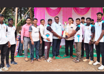 बाहे क्रिकेट स्पर्धेत गावदेवी धानकान्हे आदिवासीवाडी संघ विजेता