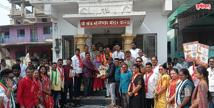 जासईत आघाडीच्या प्रचाराचा जल्लोष