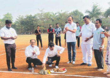 वार्षिक क्रीडा स्पर्धेचे उद्घाटन