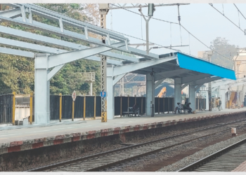 स्थानकातील निवारा शेडचे काम सुरु