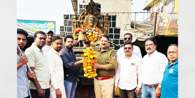 क्रांतीज्योतीचे नागोठण्यात उत्साहात स्वागत