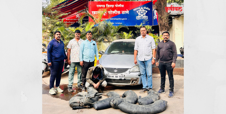 खालापूरमध्ये टायर ट्यूबमधून अवैध दारूची तस्करी