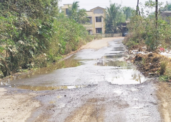 वाकस गावाच्या हद्दीत सांडपाण्याचे लोट