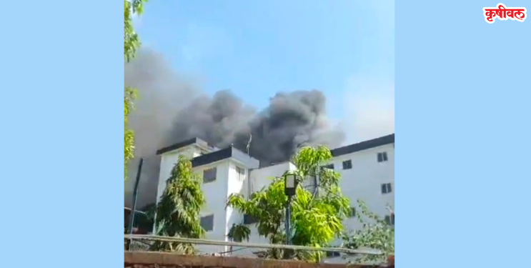 महाड एमआयडीसी मधील एम्बायो कंपनीत आग