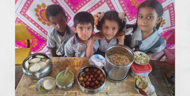 मजगाव शाळेत खाद्यमहोत्सव साजरा