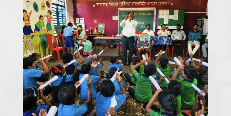 नवघर शाळेत विज्ञानाचा जागर