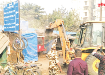 अतिक्रमण विभागाची तोडक कारवाई