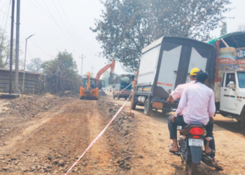 नेरळ- कळंब राज्यमार्ग रस्त्याचे रुंदीकरण