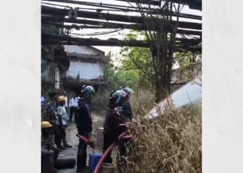 धाटावमधील बंद कारखान्यात आग