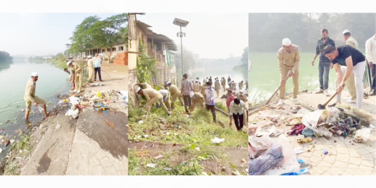 कर्जत नदीघाट स्वच्छता मोहीम