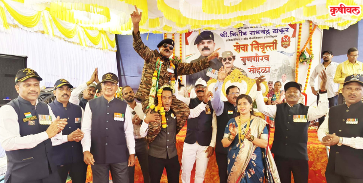 नायब सुभेदार नितीन ठाकूर सेवानिवृत्त