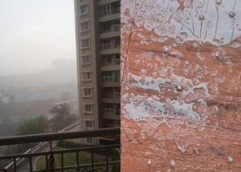 पुण्यात विजांच्या कडकडाटासह गारांचा पाऊस