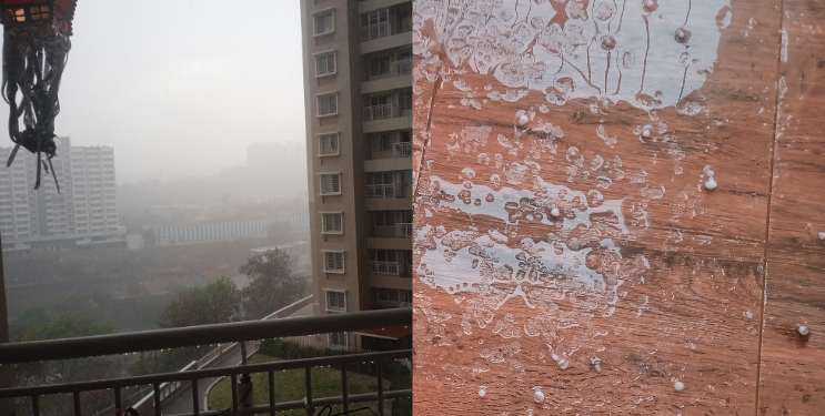 पुण्यात विजांच्या कडकडाटासह गारांचा पाऊस