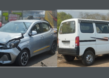 नागोठणे येथील उरूस सर्कलजवळ अपघात