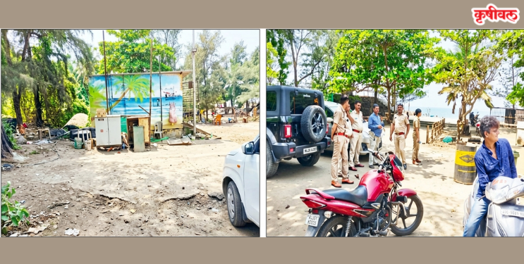 श्रीवर्धन समुद्रकिनारा झाला मोकळा