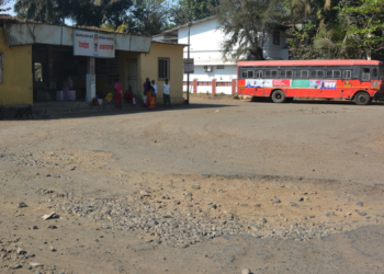 रेवदंडा बसस्थानक अपघातांना निमंत्रण