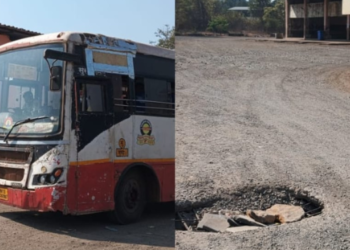 आंबेत बसस्थानकात जीवघेणा सापळा