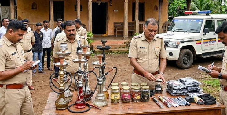 शेतघरात बेकायदेशीरपणे हुक्का विक्री सुरू